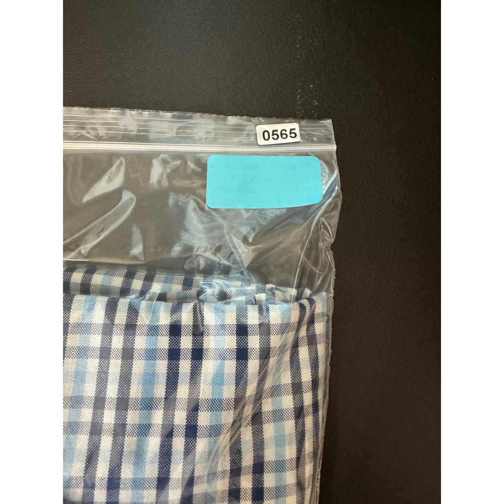 Brooks Brothers 1818 Regent Fit Blue Gingham Non-Iron Cotton Stretch Shirt Men L - Picture 7 of 7